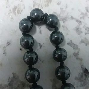 Genuine Hematite Necklace/ Earrings